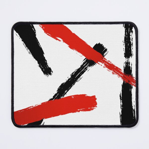 Item preview, Brush Strokes Black and Red designed and sold by JillyBeanDesign.