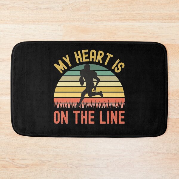 Item preview, My Heart Is On The Line Football Offense designed and sold by Fabvity.