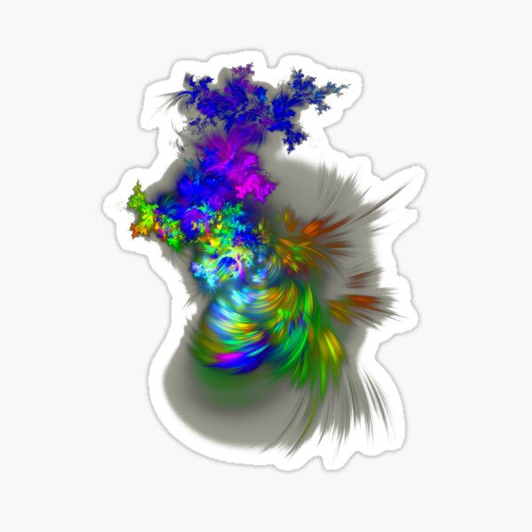 Vase of flowers #fractals Sticker