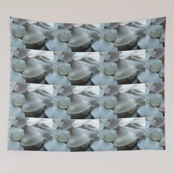 Item preview, IMAGE PRINT ONLY Sea Glass Colors Hidden in White Sea Glass designed and sold by Beachy.