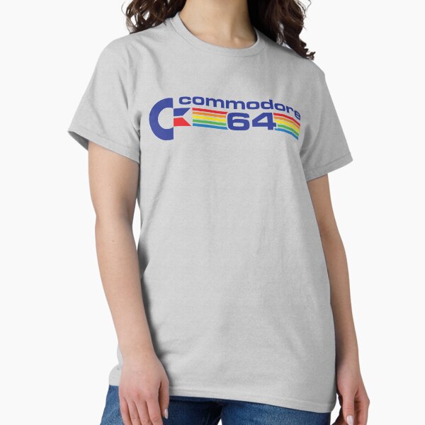 Vista previa del artículo con la obra «Commodore 64 retro logo - versión azul», diseñado y vendido por DzineMon.