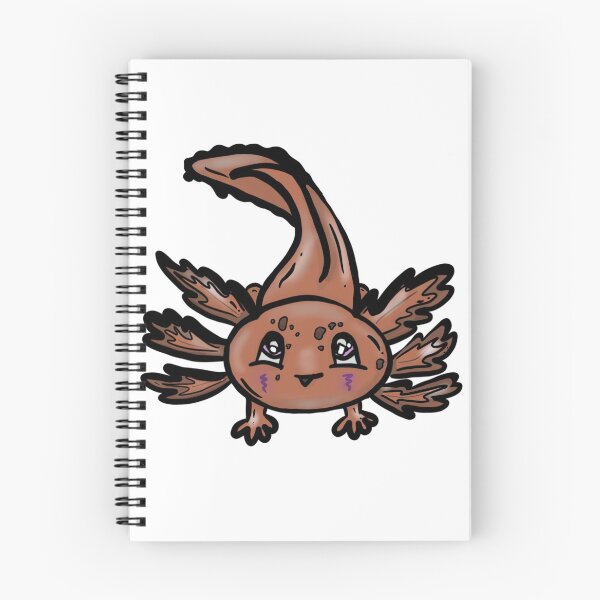 Item preview, Brown Axolotl Full Body designed and sold by BioLushGraphics.