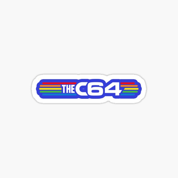 C64 retro logo Sticker