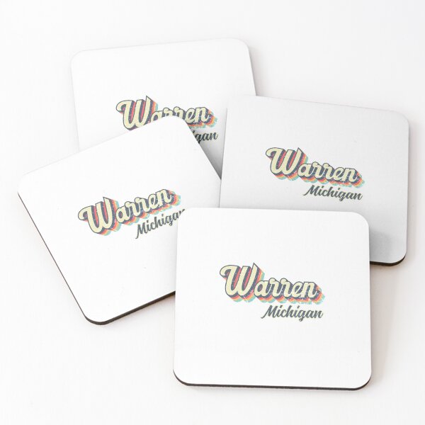 Item preview, Warren City Michigan Retro Vintage 70s rainbow designed and sold by Teelogic.