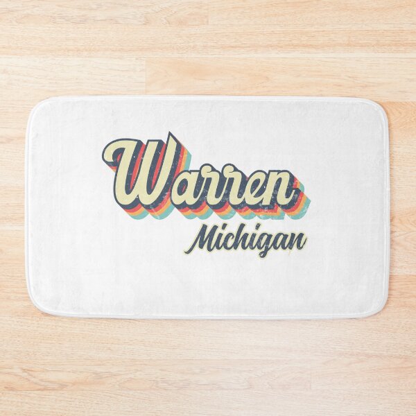 Item preview, Warren City Michigan Retro Vintage 70s rainbow designed and sold by Teelogic.