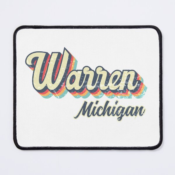 Item preview, Warren City Michigan Retro Vintage 70s rainbow designed and sold by Teelogic.