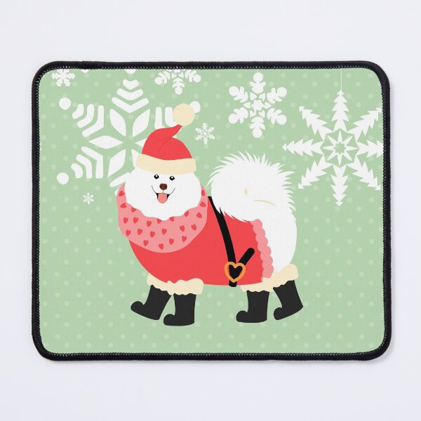 Item preview, Samoyed Christmas Santa Claus designed and sold by Lulupainting.