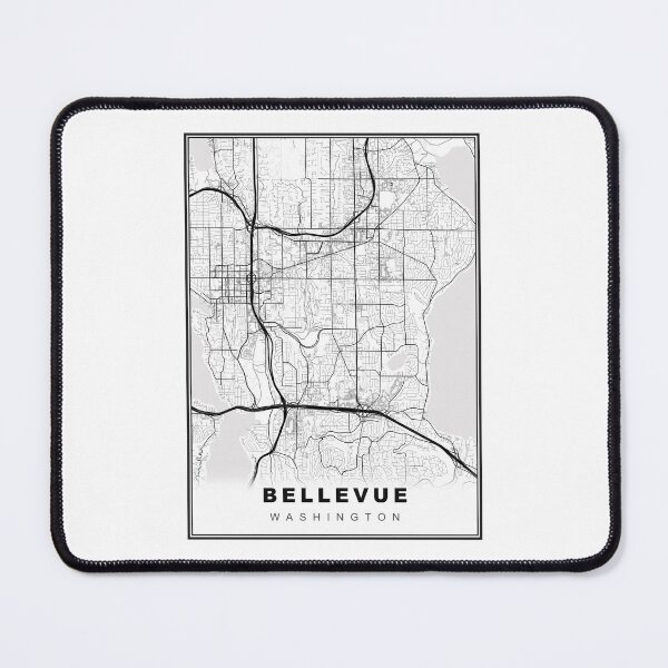 Item preview, Bellevue Map designed and sold by Tamas Das.