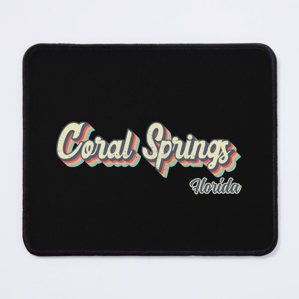Item preview, Coral Springs city Florida Retro Vintage 70s rainbow designed and sold by Teelogic.