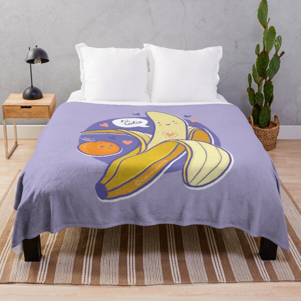 Item preview, Hi Cutie - Banana & Mandarin Cute and Funny Fruit Illustration designed and sold by CircusCreative.