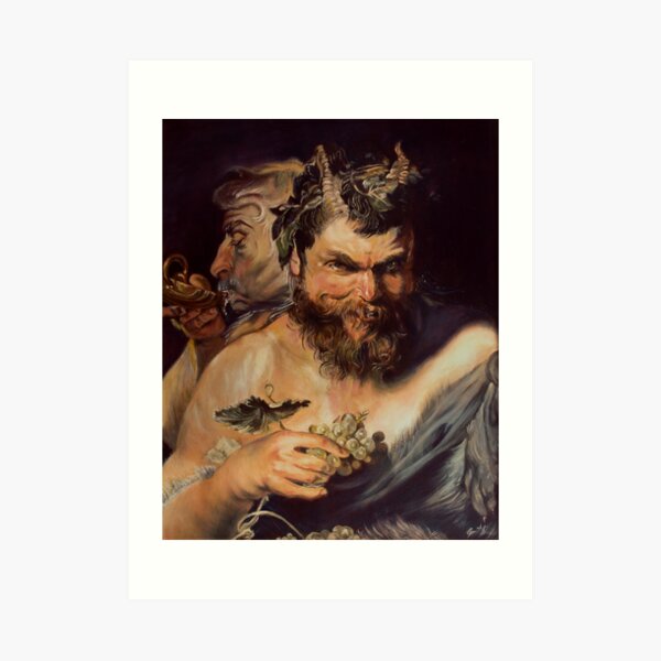 Two Satyrs Art Print