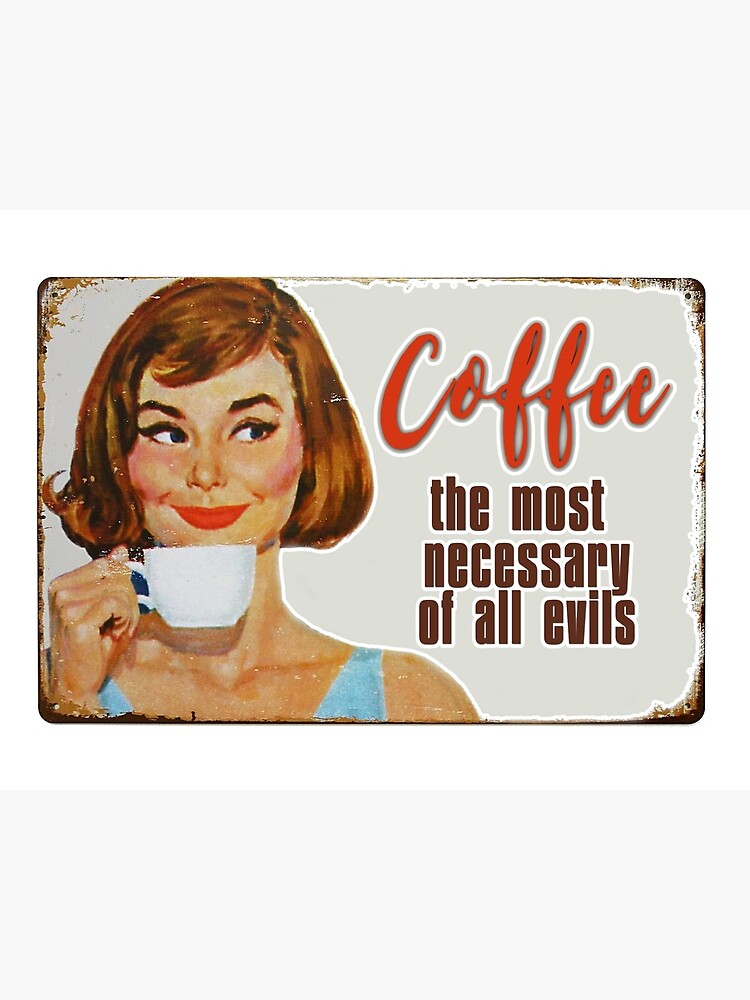 "Retro Coffee Digital Poster" Poster by BeyondOrdinary Redbubble