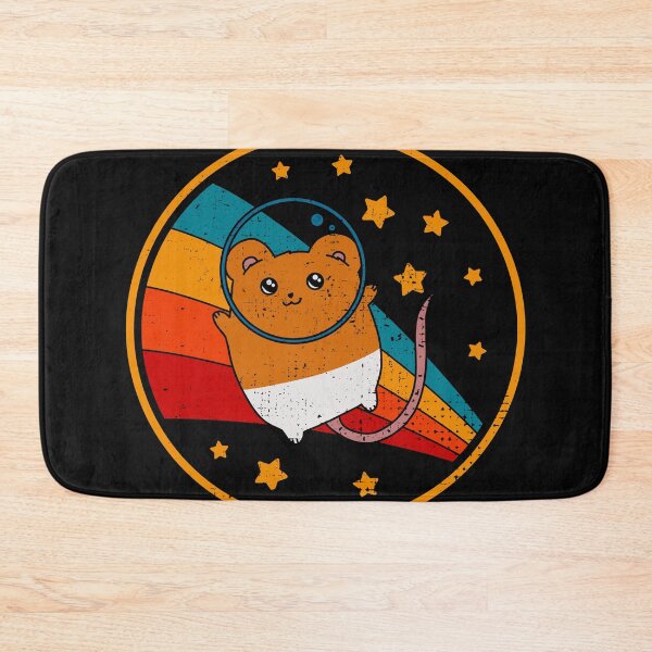 Item preview, Cute Vintage Rump White Fancy Mouse Owner Retro Pet Mouse In Space designed and sold by JokeGysen.