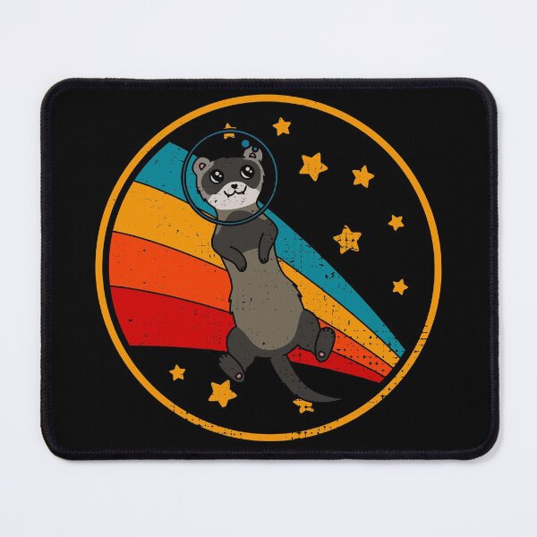Item preview, Cute Vintage Sable Mask Chocolate Ferret Owner Retro Ferret In Space designed and sold by JokeGysen.