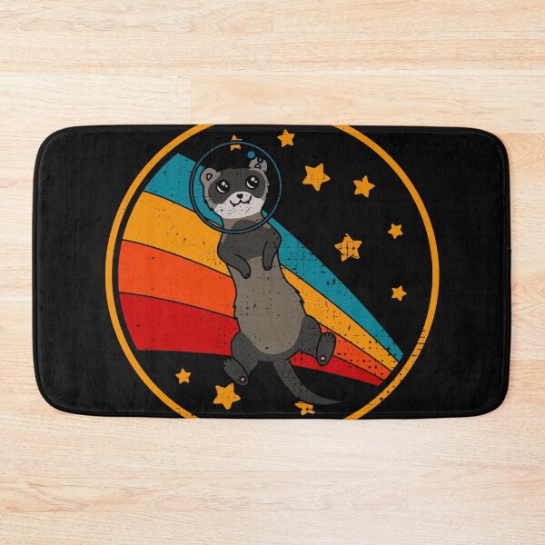 Item preview, Cute Vintage Sable Mask Chocolate Ferret Owner Retro Ferret In Space designed and sold by JokeGysen.