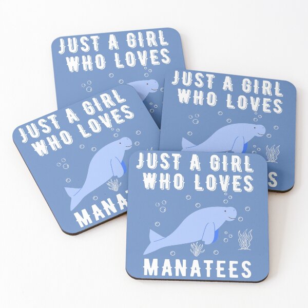 Item preview, Just A Girl Who Loves Manatees designed and sold by tnwbank.