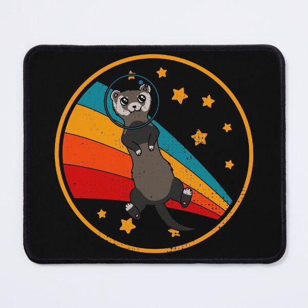 Item preview, Cute Vintage Sable Mitt Ferret Owner Retro Ferret In Space designed and sold by JokeGysen.