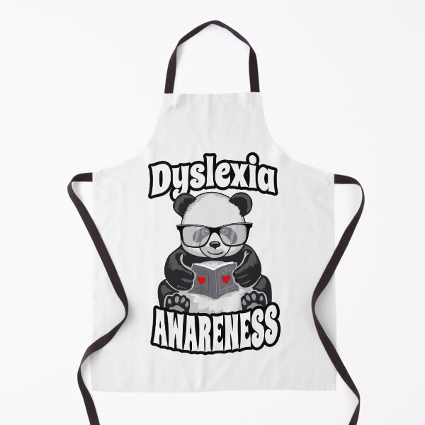 Item preview, Dyslexia Awareness Dyslexic Therapy Panda Book Reader Heart designed and sold by GrandeDuc.