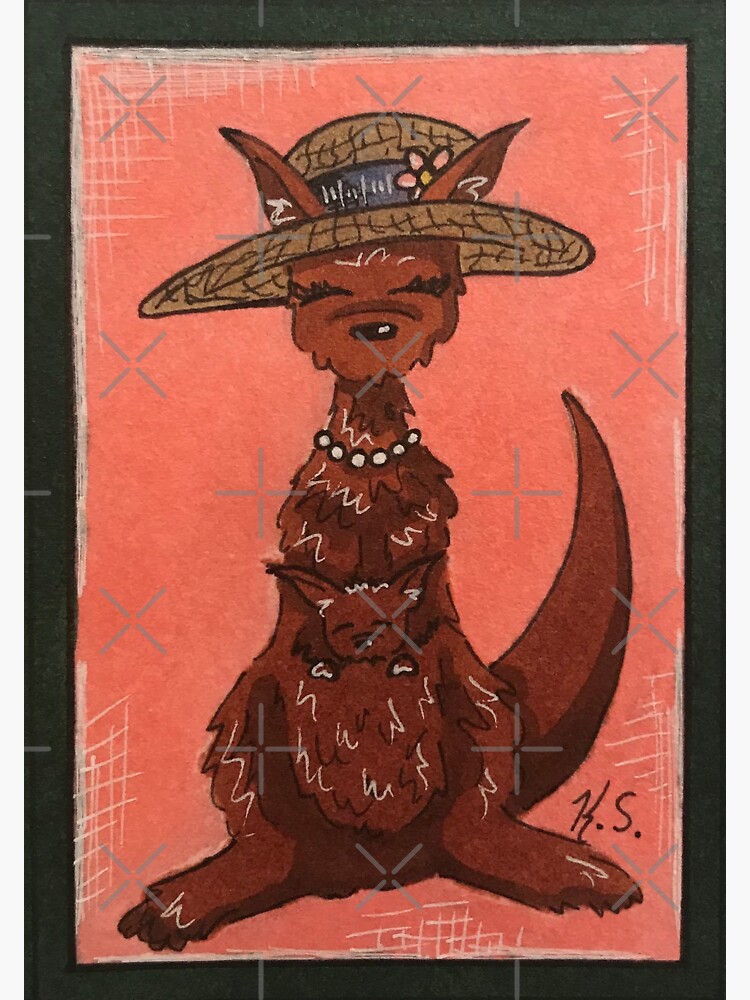 Thumbnail 3 of 3, Sticker, Kangaroo designed and sold by artbykir05.