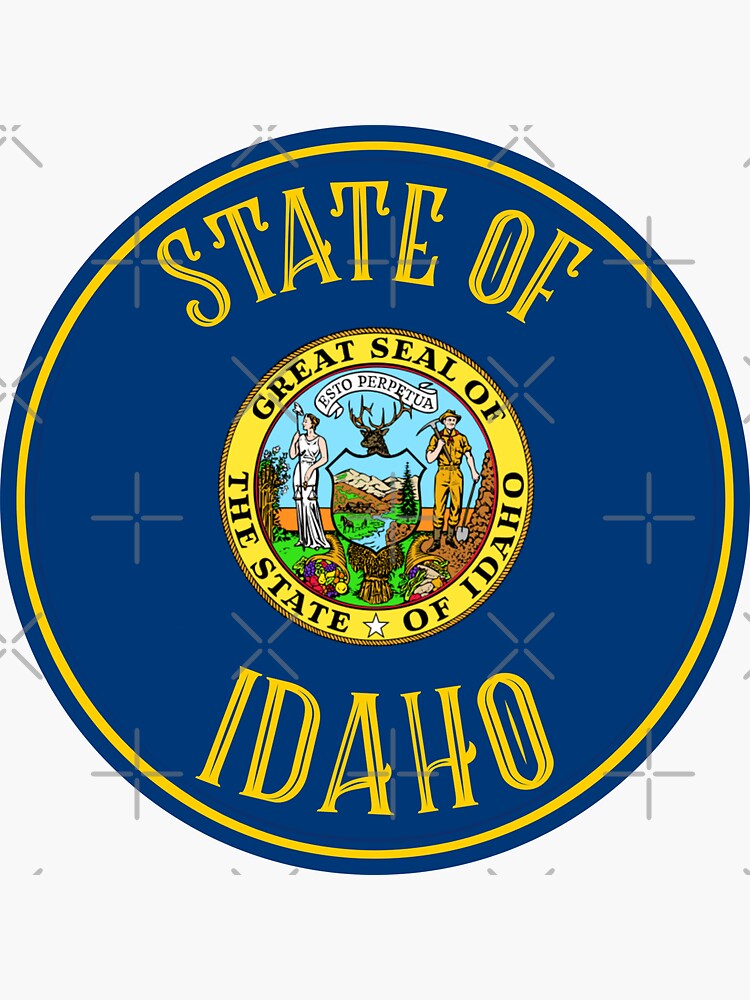 "Proud Idahoan" Sticker by FedSherDesign Redbubble