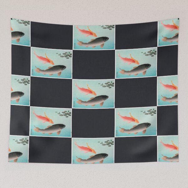 Item preview, Common and Golden Carp - Japanese Art designed and sold by ParkoIrving.