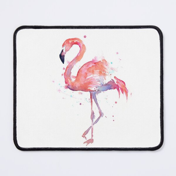 Item preview, Pink Flamingo Watercolor Illustration designed and sold by Olga Shvartsur.