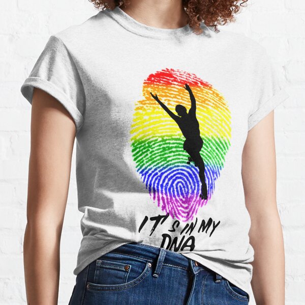 LGBTQ Roller skater - It's in my DNA fingerprint design Classic T-Shirt