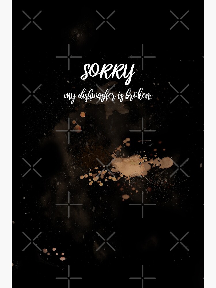 "Sorry my dishwasher is broken dirty jokes" Poster by MadandMean