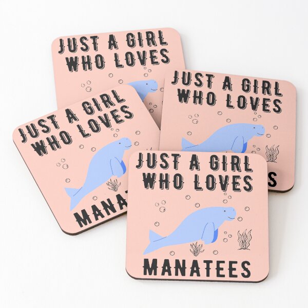 Item preview, Just A Girl Who Loves Manatees designed and sold by tnwbank.