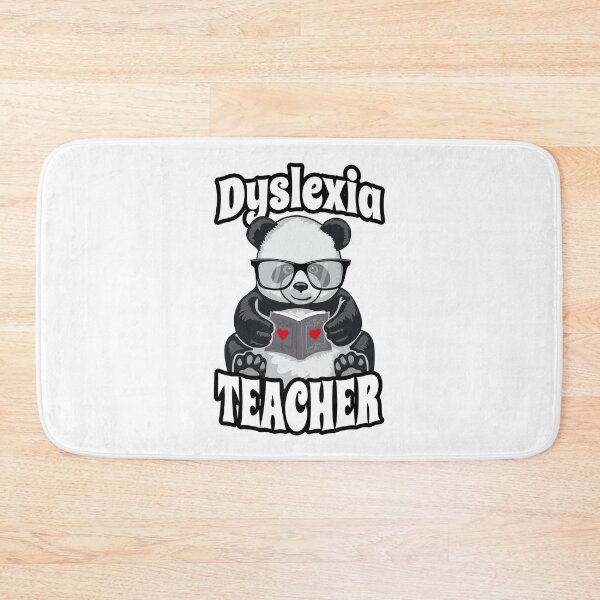 Item preview, Dyslexia Teacher Therapist Dyslexic Therapy Panda Book Heart designed and sold by GrandeDuc.
