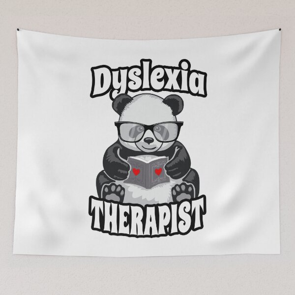 Item preview, Dyslexia Therapist Teacher Dyslexic Therapy Panda Book Heart designed and sold by GrandeDuc.