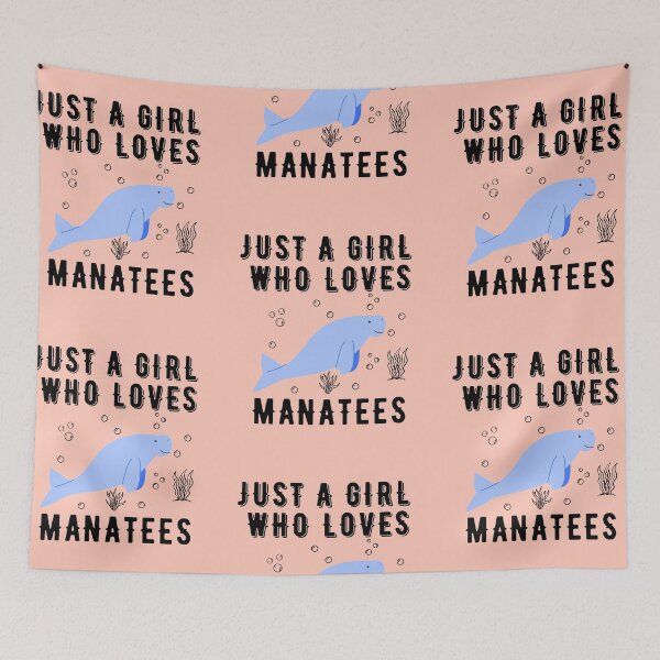 Item preview, Just A Girl Who Loves Manatees designed and sold by tnwbank.