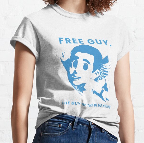 Free Guy Ryan Reynolds Merch Free City Blue Guy T Shirt