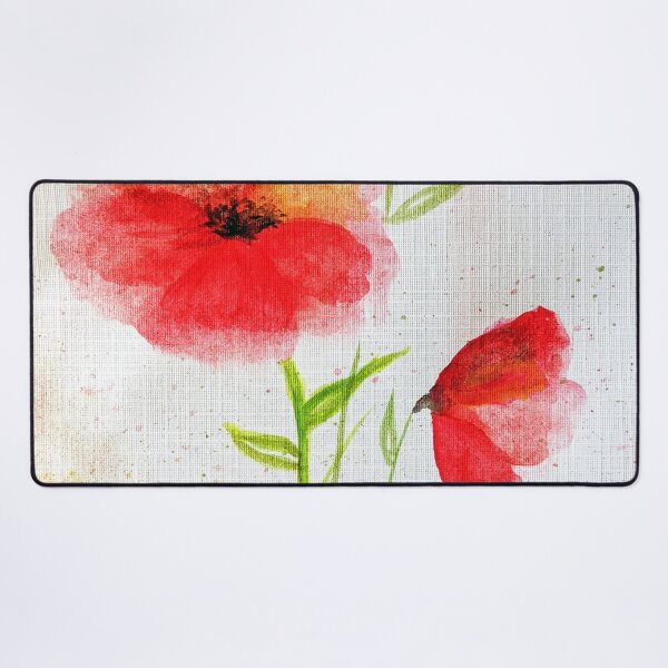 Item preview, Red Watercolour Poppies designed and sold by JillyBeanDesign.