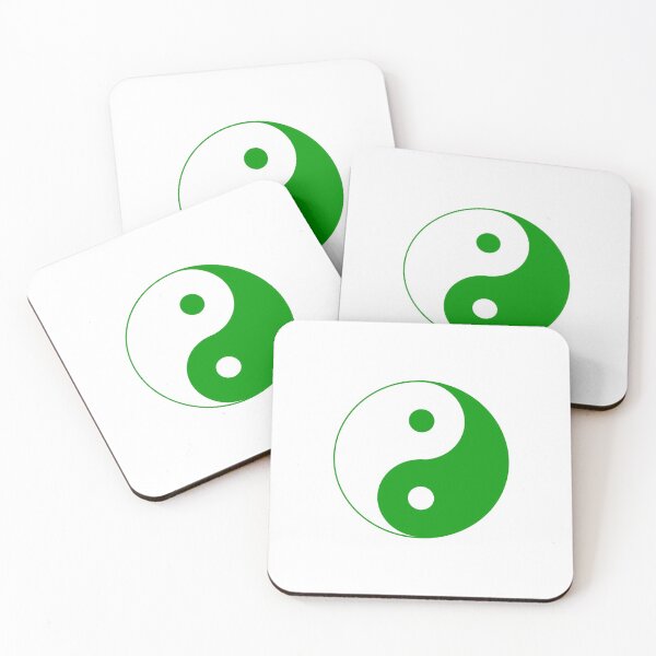 Item preview, Green Yin-Yang Symbol Taoist Design designed and sold by KarmalBun.