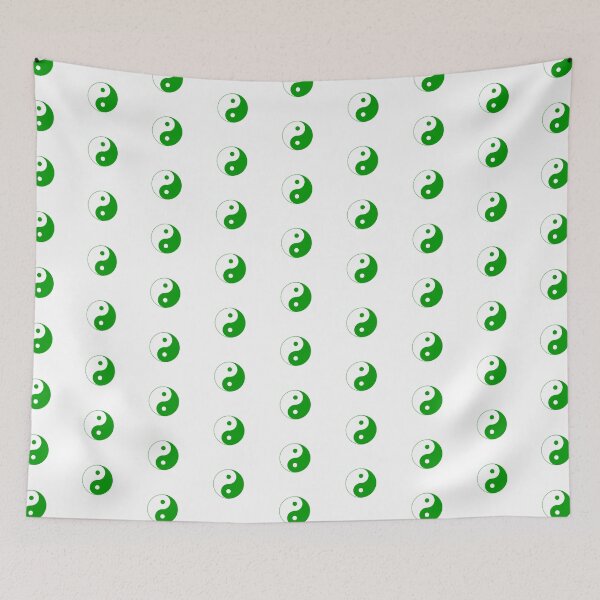 Item preview, Green Yin-Yang Symbol Taoist Design designed and sold by KarmalBun.
