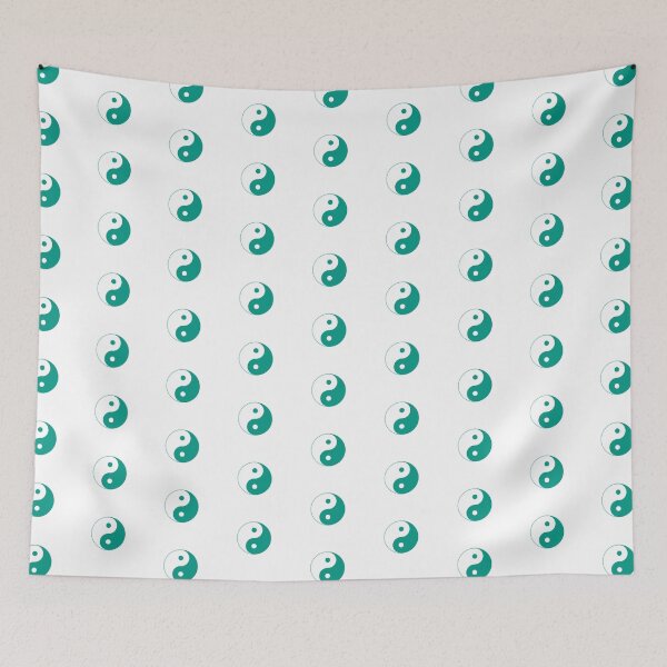Item preview, Turquoise Yin-Yang Symbol Taoist Design designed and sold by KarmalBun.