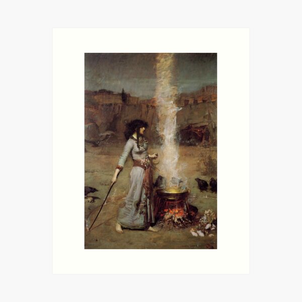 Item preview, John William Waterhouse - The Magic Circle designed and sold by Vivanne-art.