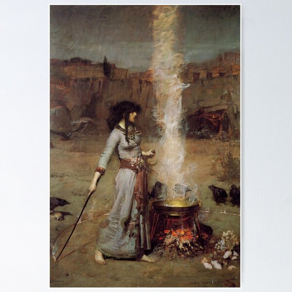 Item preview, John William Waterhouse - The Magic Circle designed and sold by Vivanne-art.