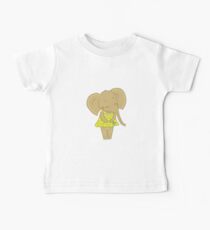 Cute elephant girl Baby Tee