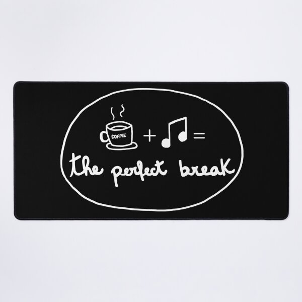 Coffee & Music T-shirt Desk Mat