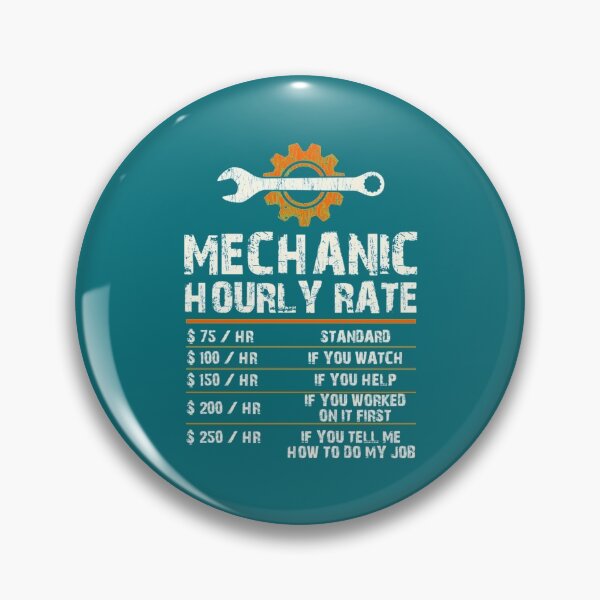 Item preview, Funny Mechanic Hourly Labor Rates Gift designed and sold by CarlesPuyol.