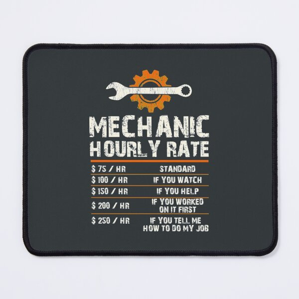 Item preview, Funny Mechanic Hourly Labor Rates Gift designed and sold by CarlesPuyol.