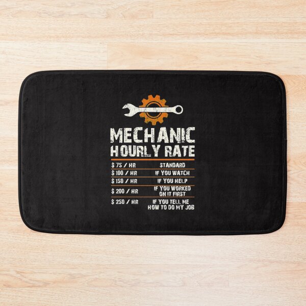 Item preview, Funny Mechanic Hourly Labor Rates Gift designed and sold by CarlesPuyol.