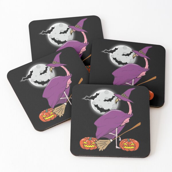 Item preview, Halloween Flamingo Witch Costume Jack O'Lantern Pumpkin  designed and sold by alenaz.