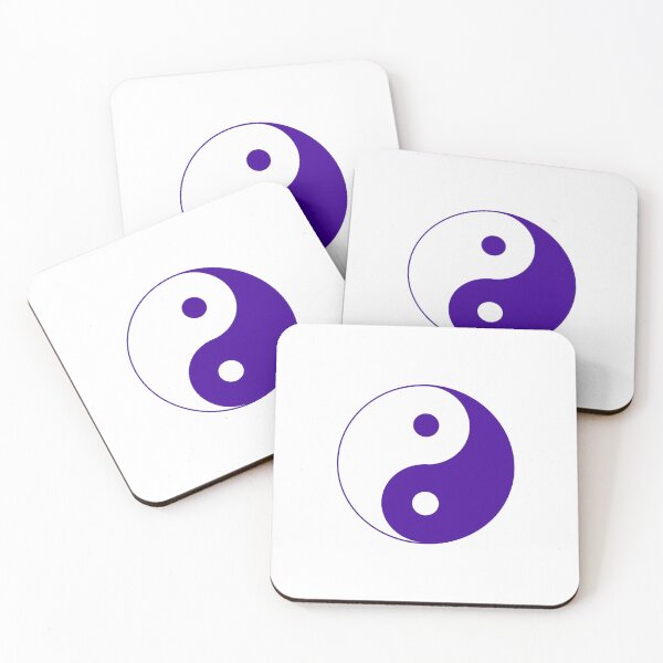 Item preview, Violet Yin-Yang Symbol Taoist Design designed and sold by KarmalBun.