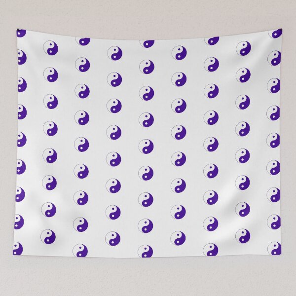 Item preview, Violet Yin-Yang Symbol Taoist Design designed and sold by KarmalBun.