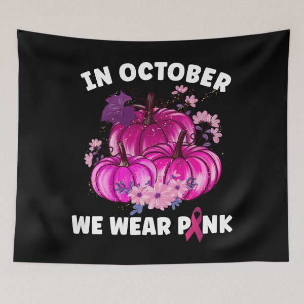 Item preview, In October We Wear Pink Pumpkin Breast Cancer Awareness Long Sleeve  designed and sold by CuthbertShop.