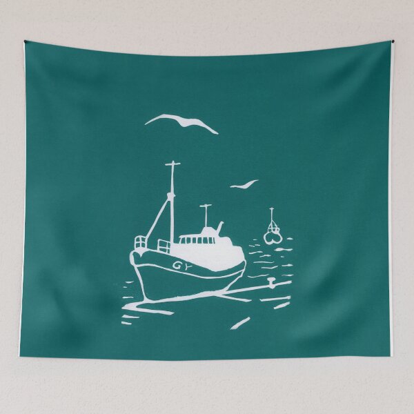 Item preview, Trawlers - Comrades in Turquoise designed and sold by RachelPrints.