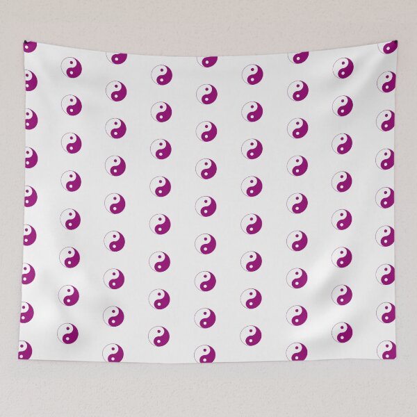 Item preview, Magenta Yin-Yang Symbol Taoist Design designed and sold by KarmalBun.